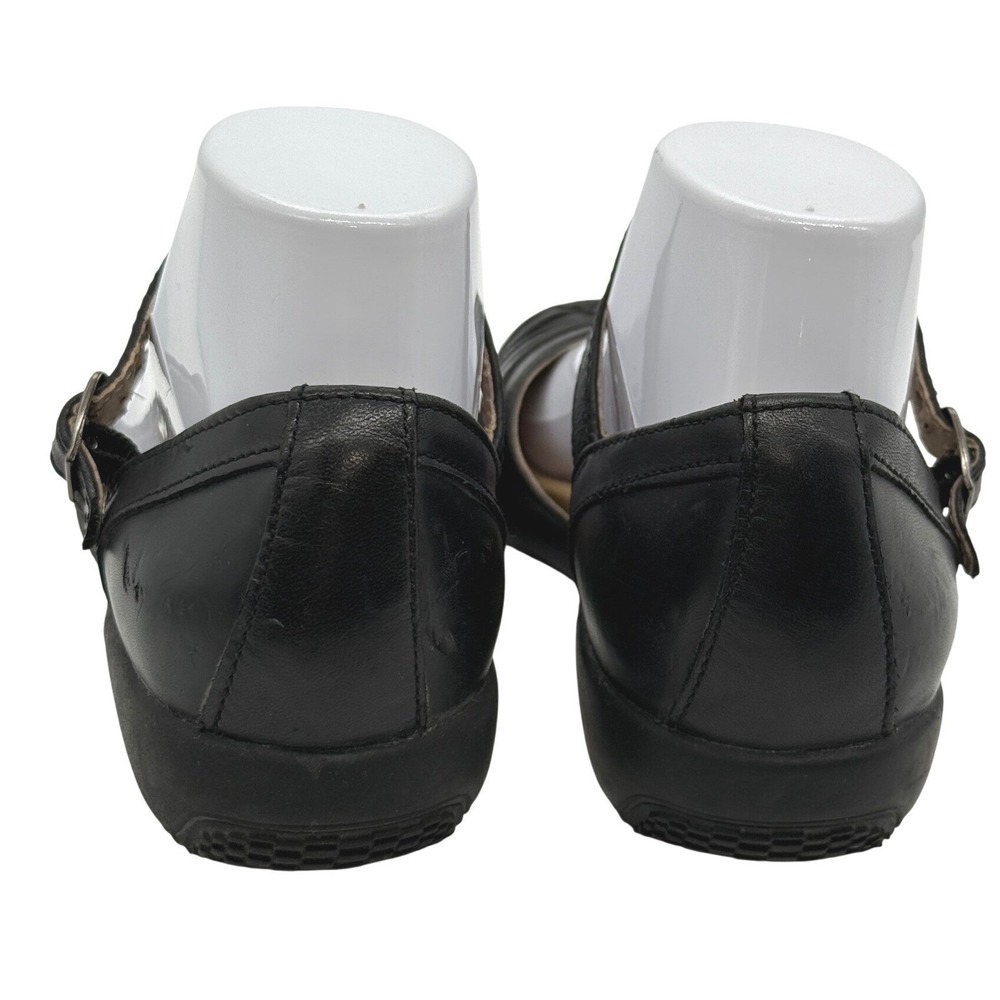 Earth Spirit Sandals Women 7 Black Leather Fisherman Mary Jane Comfort Casual - Picture 6 of 10